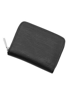 Louis Vuitton Coin Purse Epi Zippy Wallet Black
